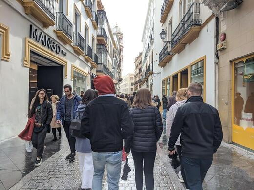 Walk down the many cobblestone streets of Seville