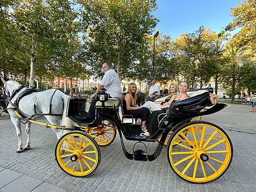 Take an Andalucían horse-drawn carriage ride